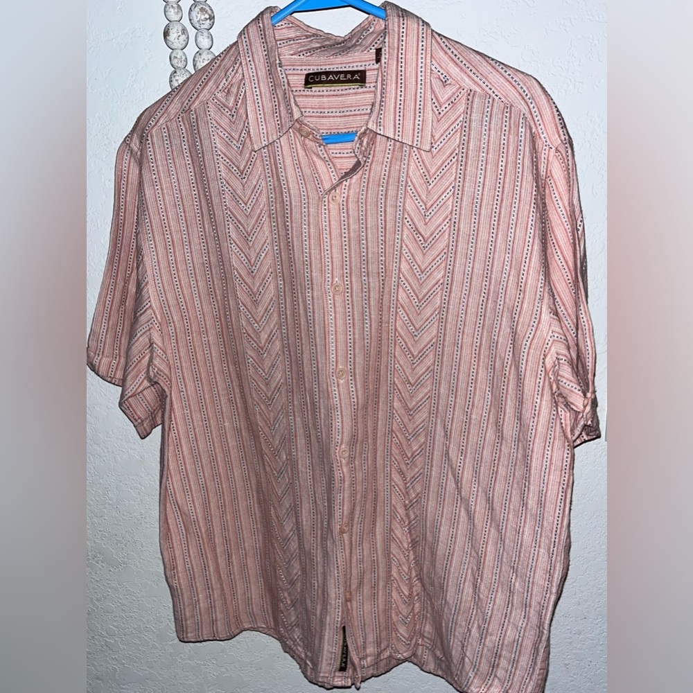 Cubavera Men's Shortsleeve Button Down Shirt